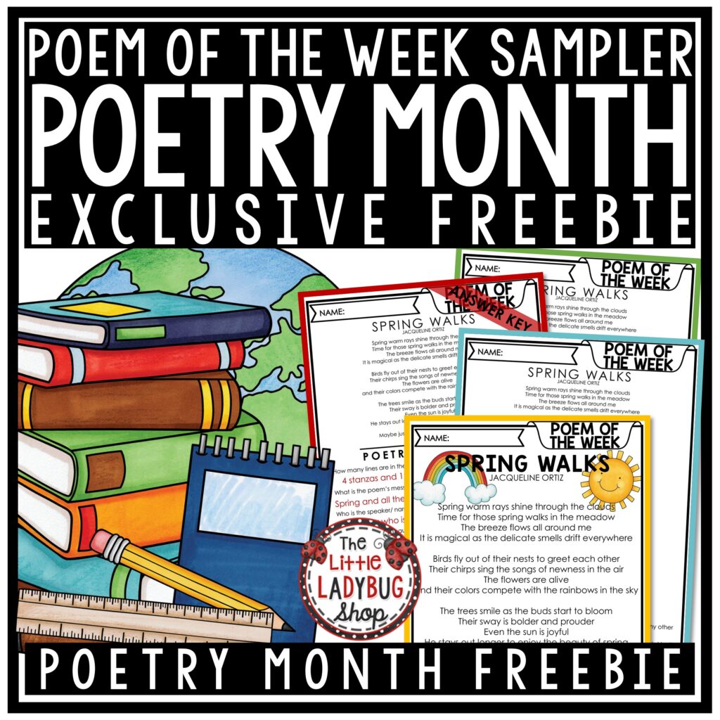 Poetry Month Freebie