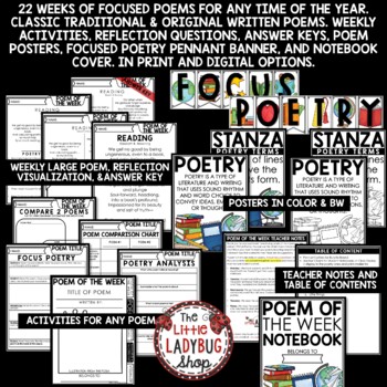 Focused Poem of the Week Poetry Unit Reading Comprehension Passages and Question-3