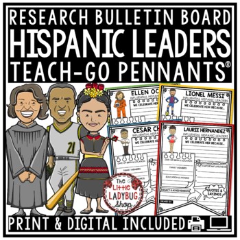 Hispanic Heritage Month Activities Bulletin Board Biography Research Templates-1