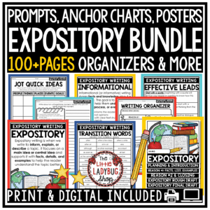 Expository Informational Text Writing Prompts Persuasive Graphic Organizers