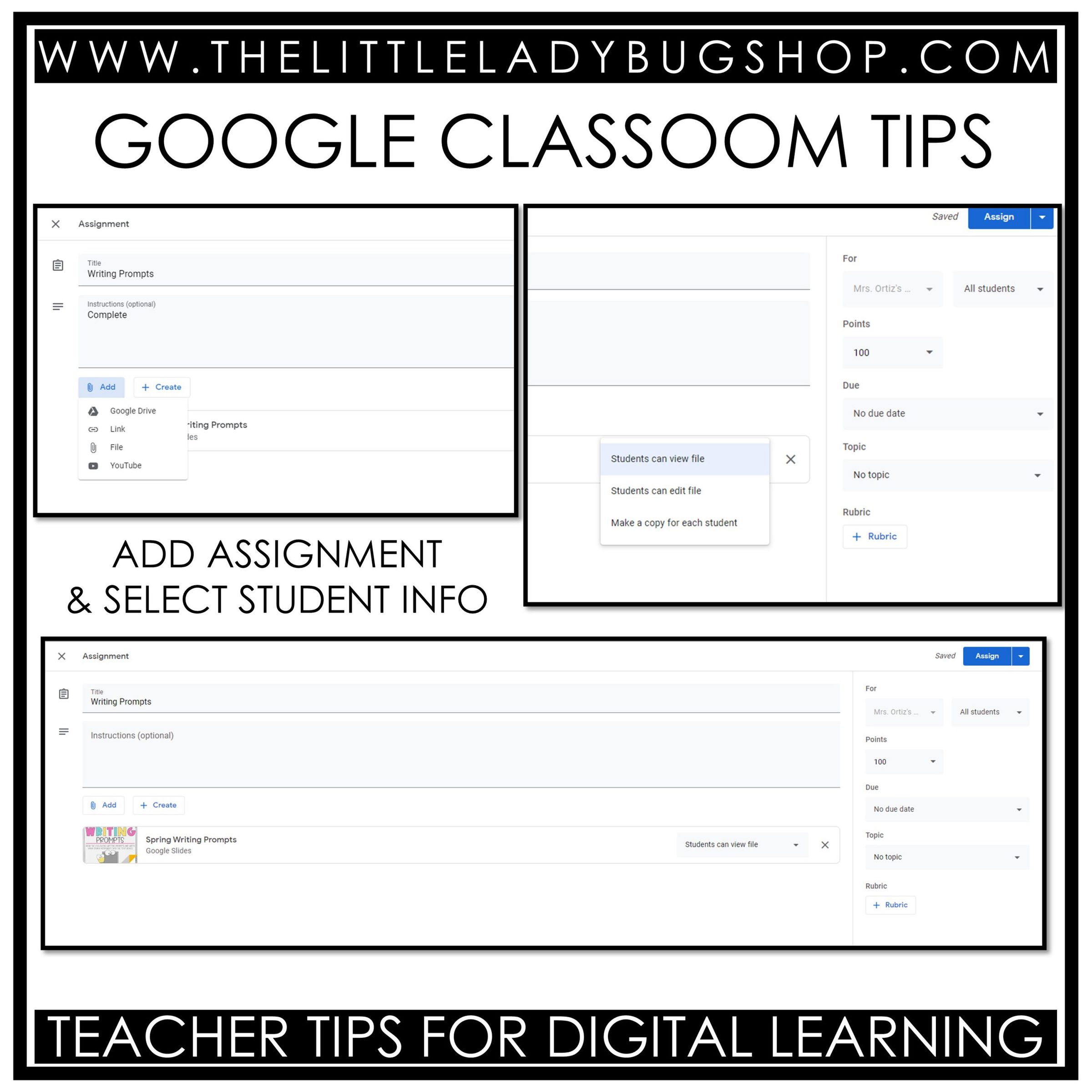 Google Slides Paperless Classroom
