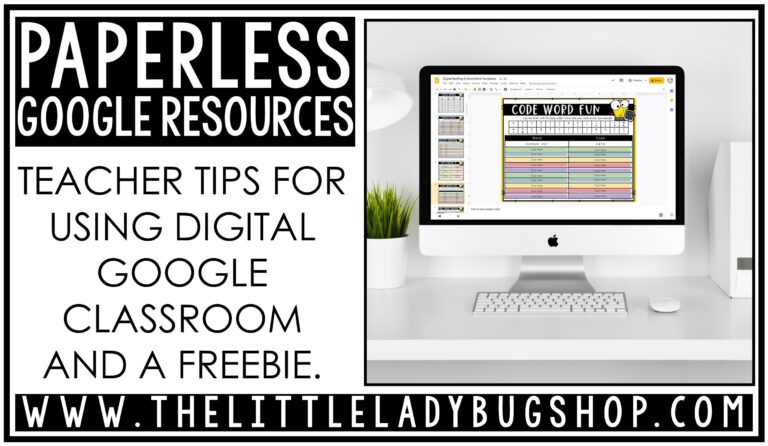 Google Slides Paperless Classroom