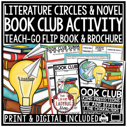 Book Club Activities: Literature Circles for any Book, Reading Response Sheets