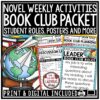 Book Club Activities: Literature Circles for any Book, Reading Response Sheets
