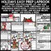 December Christmas Writing Activities Prompts, Letter to Santa, Elf Application