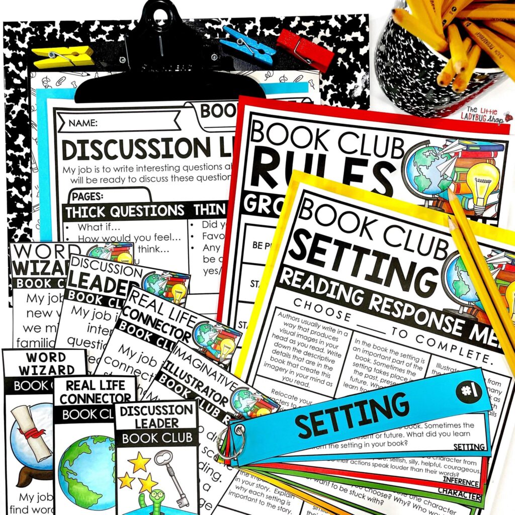 Tips and Ideas for Getting Started with Literature Circles and Books Clubs in the Upper Elementary Classroom