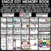Emoji Theme End of Year Memory Book 4th Grade