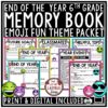 Emoji Theme End of Year Memory Book 6th Grade
