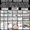 Emoji Theme End of Year Memory Book 3rd Grade