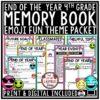 Emoji Theme End of Year Memory Book 4th Grade