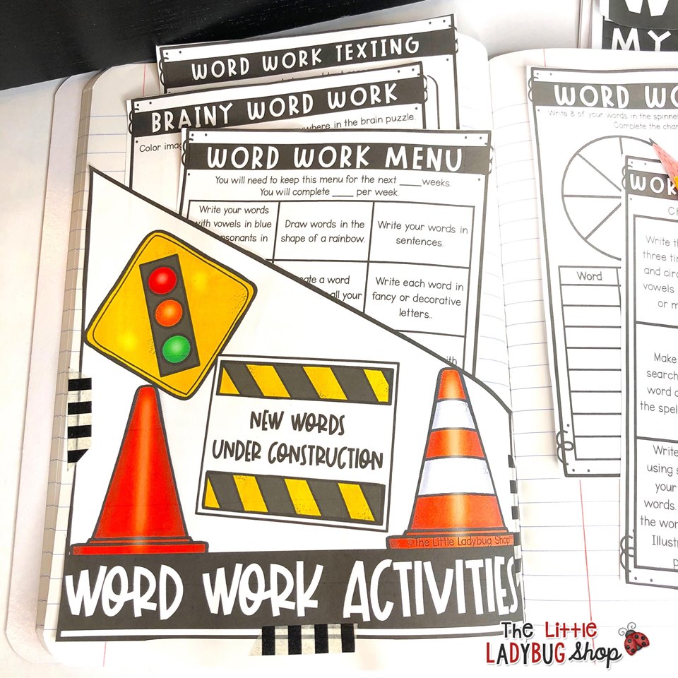 Word Work Activities & Spelling Centers Upper Elementary