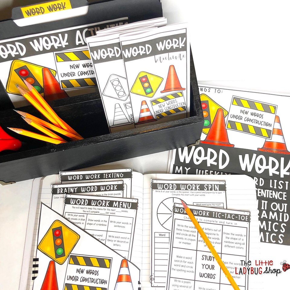 Word Work Activities & Spelling Centers Upper Elementary