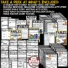 Fables Unit Reading Passages Writing Graphic Organizers