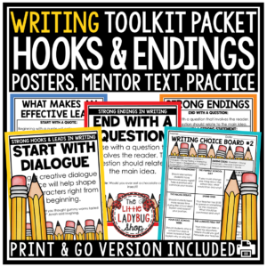 Personal Narratives Types of Writing Process Hooks Paragraph Activities