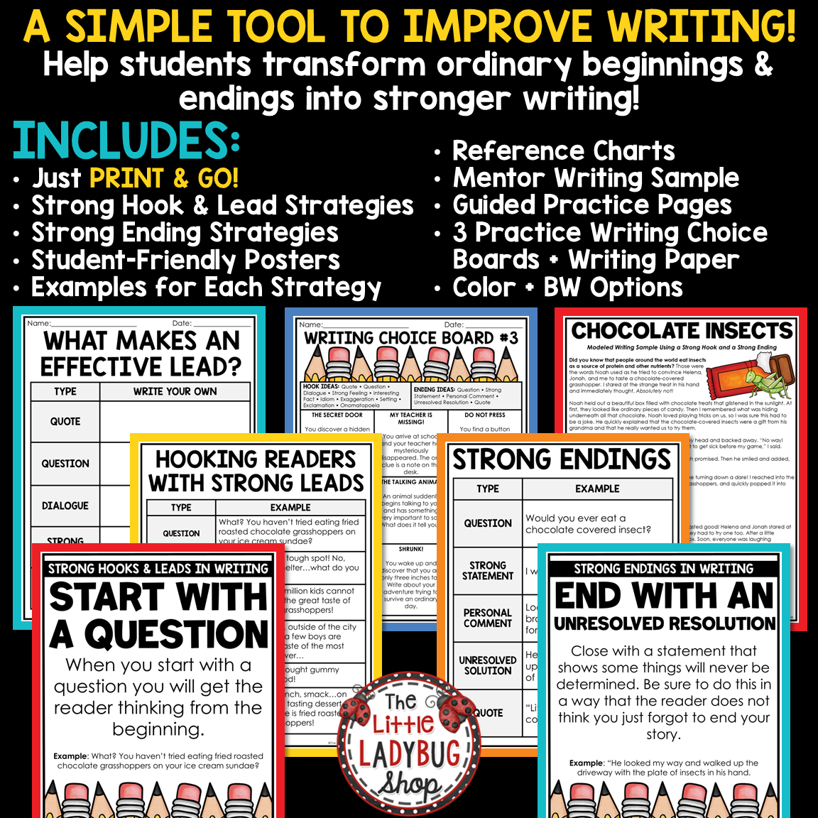 Personal Narratives Types of Writing Process Hooks Paragraph Activities
