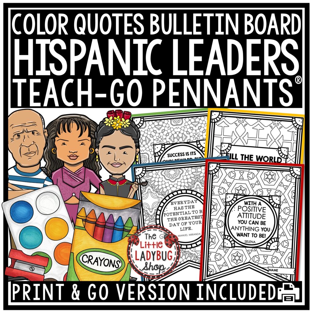 Hispanic Heritage Month Activities Bulletin Board Biography Research Templates-1