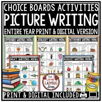 Picture Writing Prompts Choice Boards