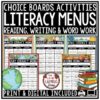 Literacy Centers Early Finishers Activities