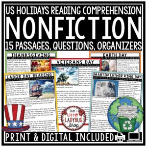 US Holiday Nonfiction Reading Passages