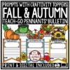 Halloween Thanksgiving Fall Writing Prompts Bulletin Board