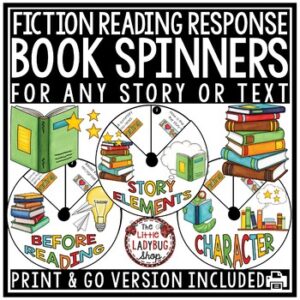 Fiction Reading Response Activities Story Elements Spinners Book Club Talks