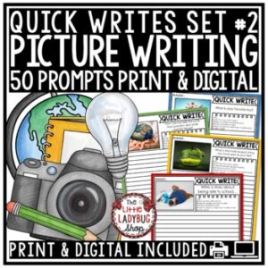 Photo Picture Writing Prompts 3rd, 4th Grade Daily Quick Writes Activity