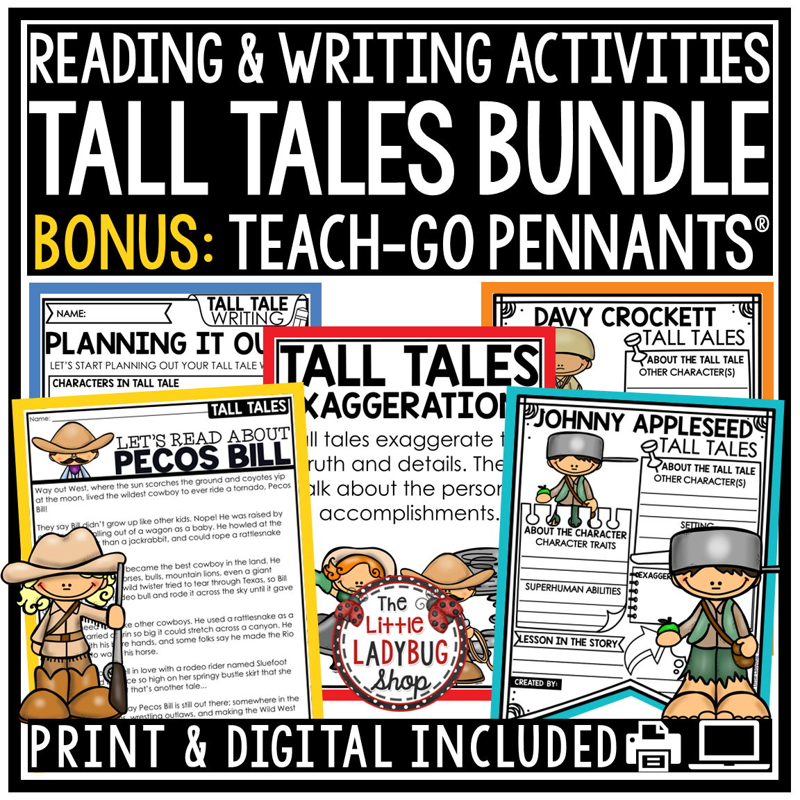 Traditional Literature Tall Tales Reading Passages Activities