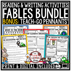Aesop's Fables Unit Reading Passages Finding Teaching Theme