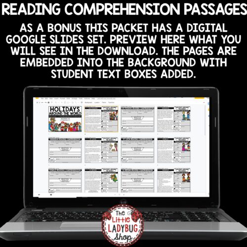 Winter Holidays Christmas Around the World Reading Comprehension Passages