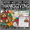 Thanksgiving Poetry Math