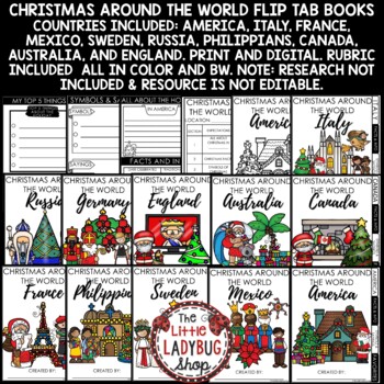 Winter Holidays Christmas Around The World Research Project December Activities-2
