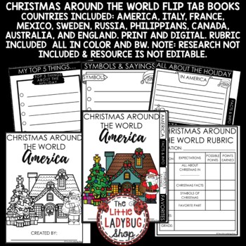 Winter Holidays Christmas Around The World Research Project December Activities-3