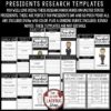 Digital US Presidents Day Research Project: Biography Report Templates Project - Image 3