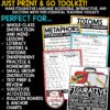 Figurative Language Activities Worksheets Anchor Chart Posters 3rd 4th 5th grade