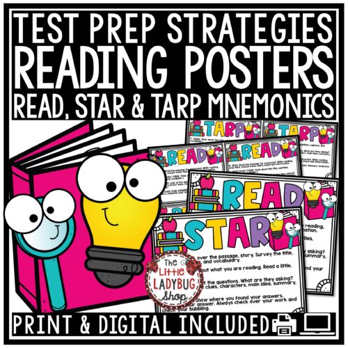 Reading Test Prep Strategy Posters