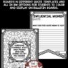 Womens History Month Quote Bulletin Board Pennants