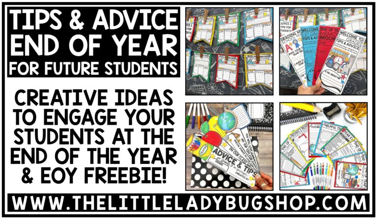 End of the Year Activity: Meaningful Advice for Future Students