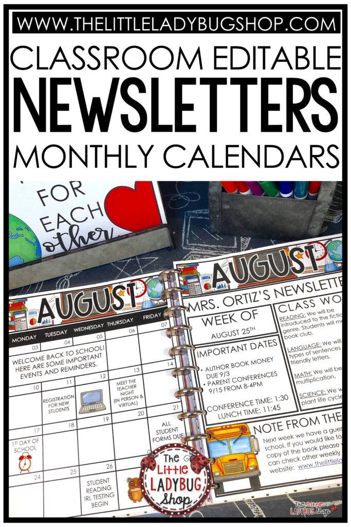 Classroom Communication Newsletter Templates