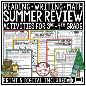 Summer Review Packet 3rd 4th Grade