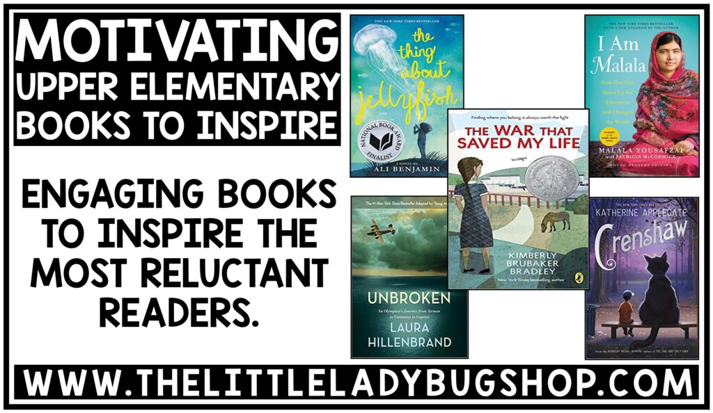Motivating Books to Inspire Reluctant Readers in 3rd 4th 5th Grade