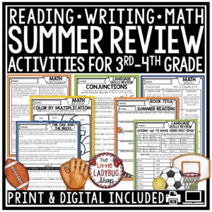 Summer Review Packet 3rd 4th Grade