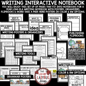 Personal Narrative Expository Writing Organizers Student Notebook Grammar Poster-3