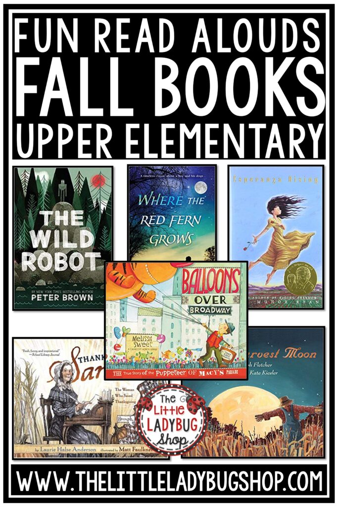 Fall Read Aloud Books for Upper Elementary