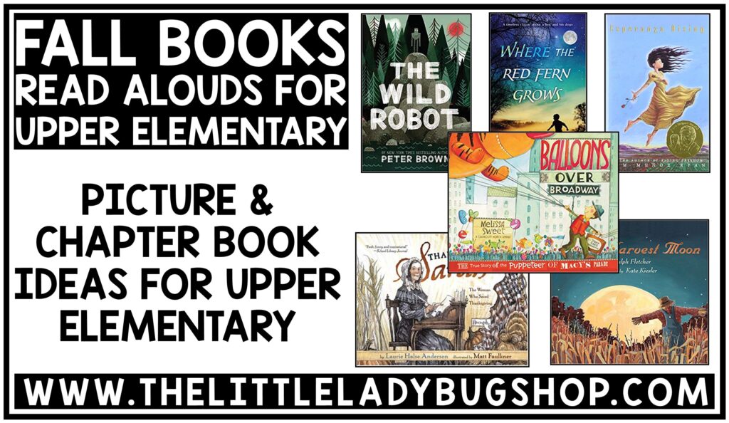Fall Read Aloud Books for Upper Elementary