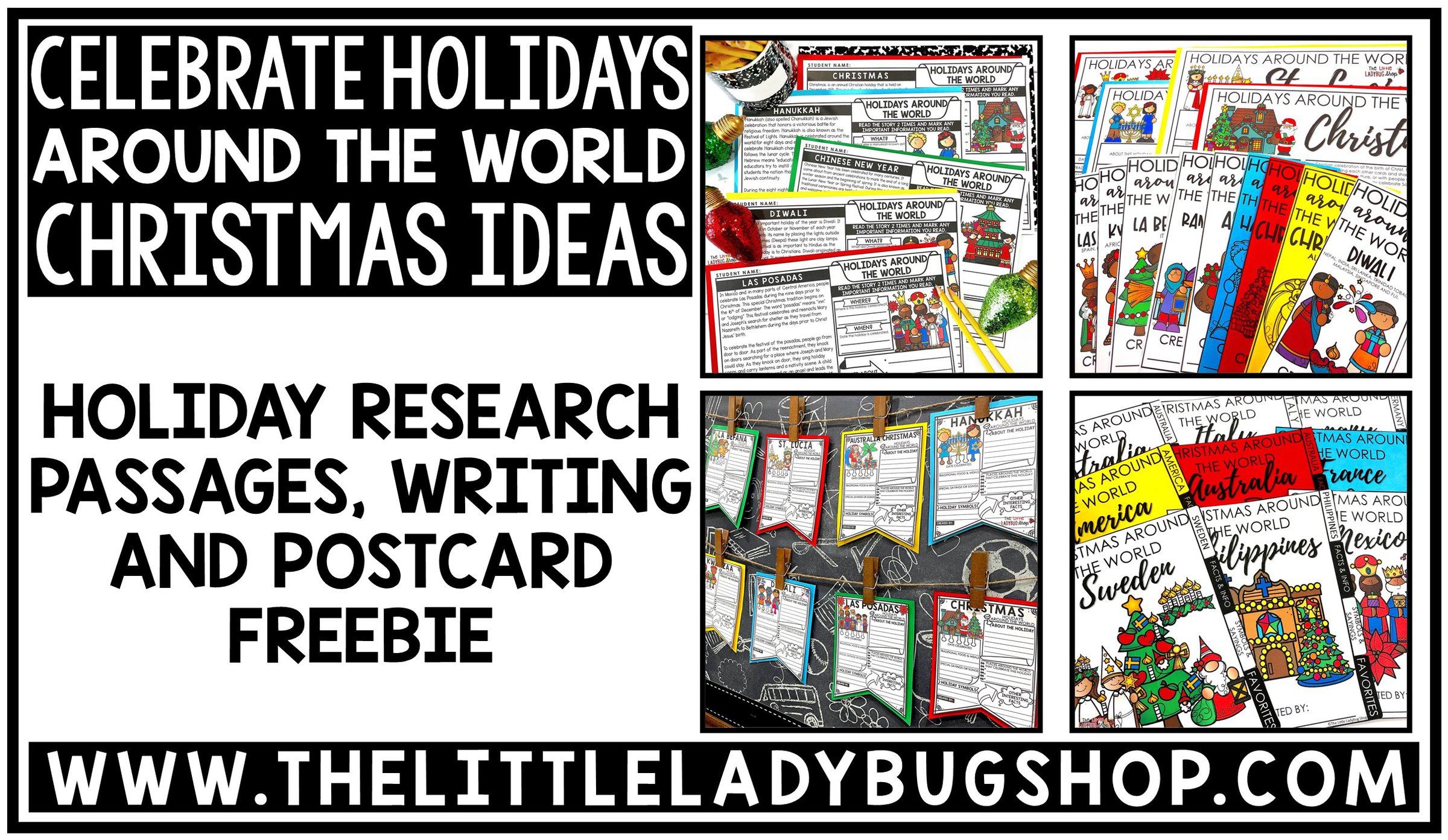 Holidays Around the World Research Activities for Upper Elementary