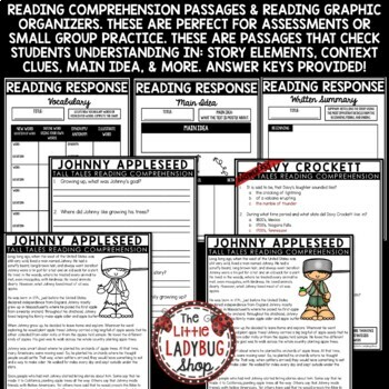 Tall Tales Nonfiction Reading Comprehension Passages