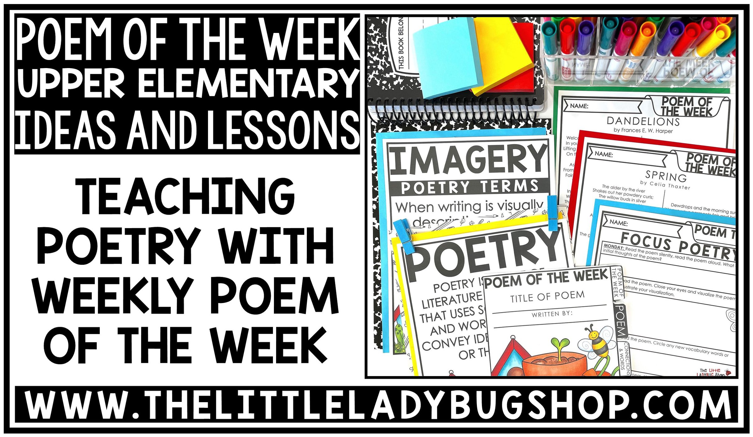 Poem of the Week Activities for Upper Elementary