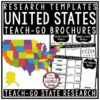 50 States Activities: United States & Capitals Research, United States Geography