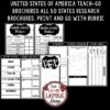 50 States Activities: United States & Capitals Research, United States Geography - Image 3