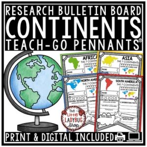 7 Continents Research Teach-Go Pennants